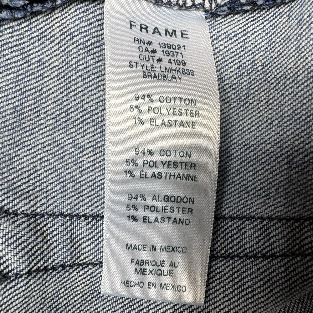 FRAME L'Homme Skinny Men's Jeans Size 36 Blue Wash Stretch Slim Denim - Picture 7 of 10